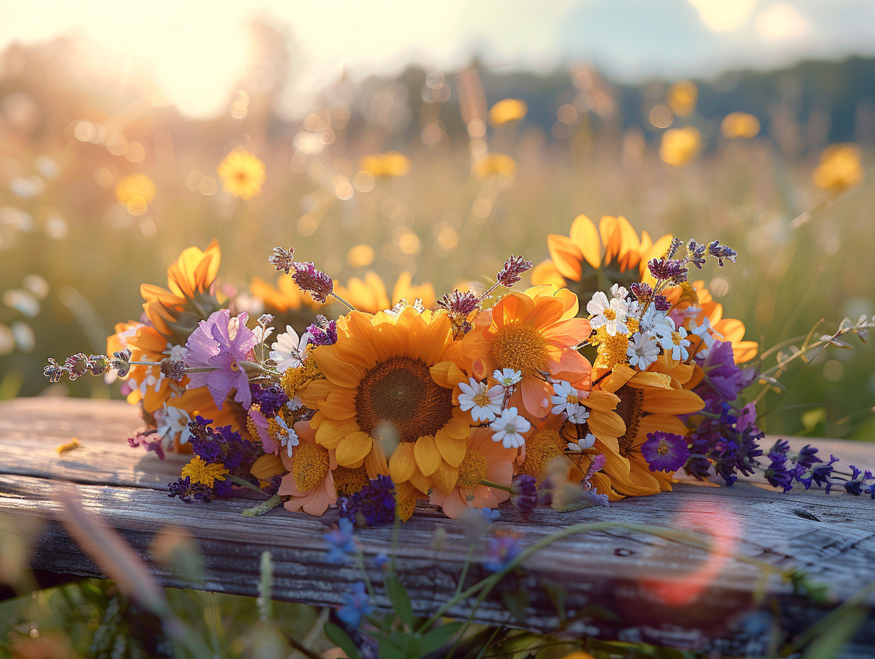 couronne fleurs